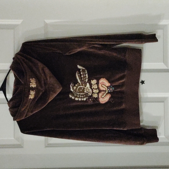BCBG DOUBLE ZIPPERED EMBROIDERED🌺 SOFT JACKET - Picture 5 of 9